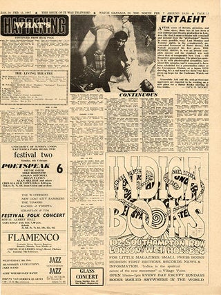INTERNATIONAL TIMES #1-32 (London: Lovebooks Ltd., October 14, 1966 - May 31, 1968). Newspaper, broadside and poster formats.