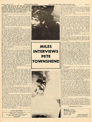 INTERNATIONAL TIMES #1-32 (London: Lovebooks Ltd., October 14, 1966 - May 31, 1968). Newspaper, broadside and poster formats.