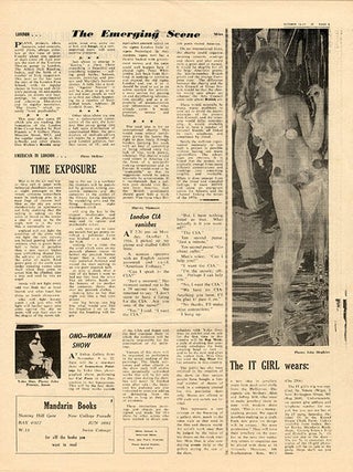 INTERNATIONAL TIMES #1-32 (London: Lovebooks Ltd., October 14, 1966 - May 31, 1968). Newspaper, broadside and poster formats.