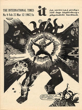 INTERNATIONAL TIMES #1-32 (London: Lovebooks Ltd., October 14, 1966 - May 31, 1968). Newspaper, broadside and poster formats.