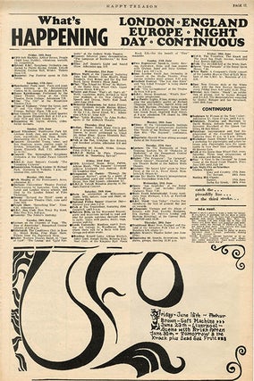 INTERNATIONAL TIMES #1-32 (London: Lovebooks Ltd., October 14, 1966 - May 31, 1968). Newspaper, broadside and poster formats.