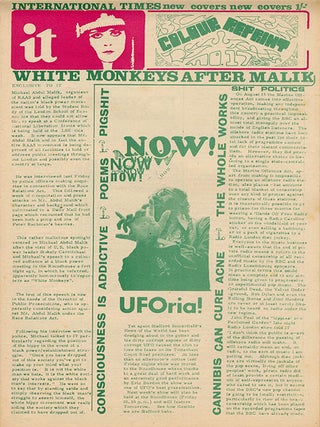 INTERNATIONAL TIMES #1-32 (London: Lovebooks Ltd., October 14, 1966 - May 31, 1968). Newspaper, broadside and poster formats.