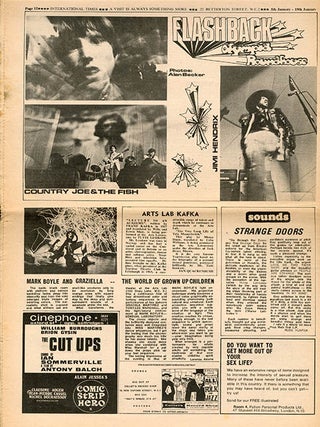 INTERNATIONAL TIMES #1-32 (London: Lovebooks Ltd., October 14, 1966 - May 31, 1968). Newspaper, broadside and poster formats.