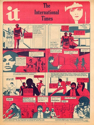 INTERNATIONAL TIMES #1-32 (London: Lovebooks Ltd., October 14, 1966 - May 31, 1968). Newspaper, broadside and poster formats.