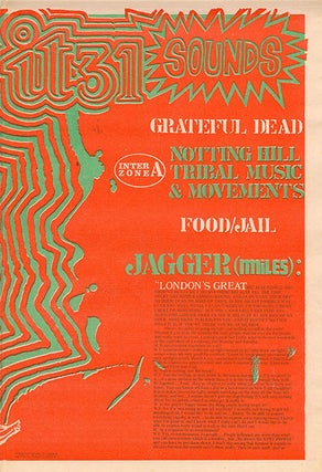 INTERNATIONAL TIMES #1-32 (London: Lovebooks Ltd., October 14, 1966 - May 31, 1968). Newspaper, broadside and poster formats.