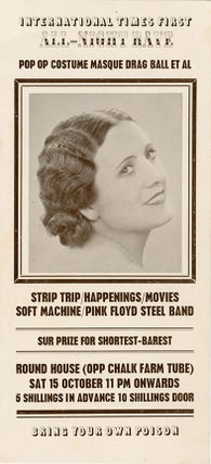 Item #41282 An original numbered ticket announcing Pink Floyd and Soft Machine at...