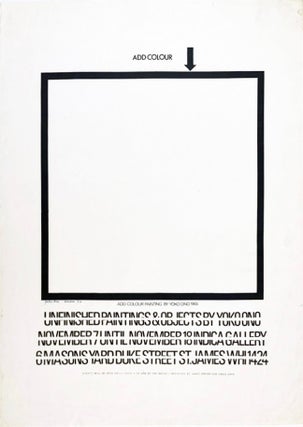 Item #41287 Unfinished Paintings & Objects by Yoko Ono. Yoko ONO