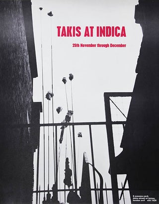 Item #41292 TAKIS MAGNETIC SCULPTURE AND THE WHITE SIGNALS. Exhibition poster