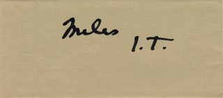 Visiting card, c. 1966/67.