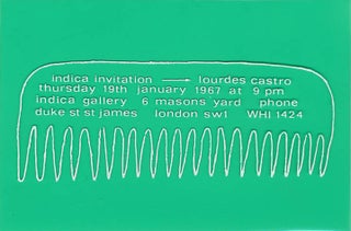 Item #41300 Private View Invitation. Lourdes CASTRO