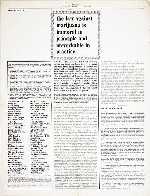 Item #41311 A collection of documents issued by SOMA, the drug research project founded in London by Steve Abrams that campaigned for cannabis law reform. SOMA RESEARCH ASSOCIATION.
