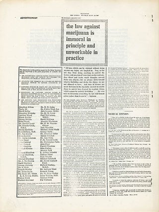A collection of documents issued by SOMA, the drug research project founded in London by Steve Abrams that campaigned for cannabis law reform.