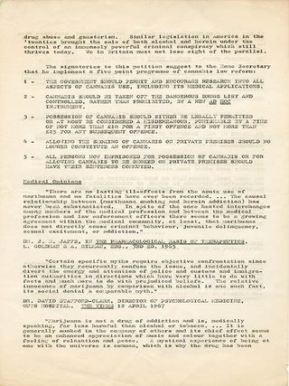 A collection of documents issued by SOMA, the drug research project founded in London by Steve Abrams that campaigned for cannabis law reform.