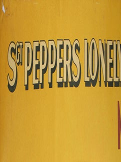Original &lsquo;Sgt. Pepper&rsquo;s Lonely Hearts Club Band&rsquo; promotional poster.
