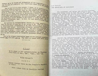 THE ANTI-UNIVERSITY OF LONDON. Number One (London: 1968) - all published.